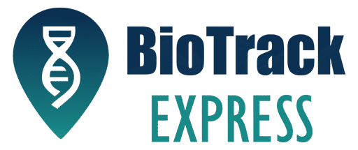 the logo for biotrack express